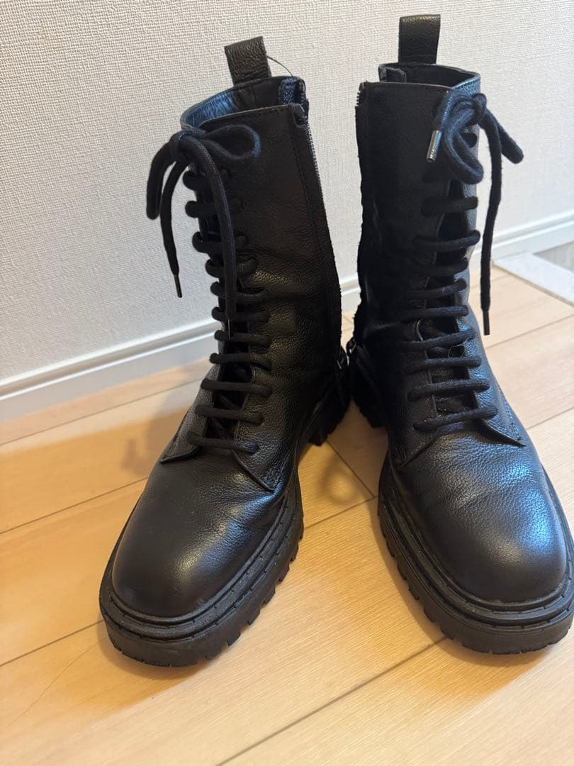 本革編上げショートブーツ23.5/24センチ