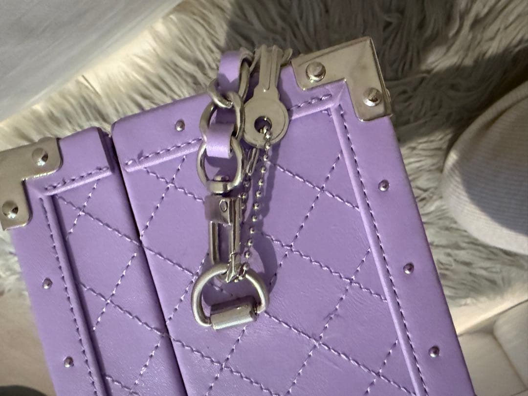 エンジェル空箱　紫　レザータイプ