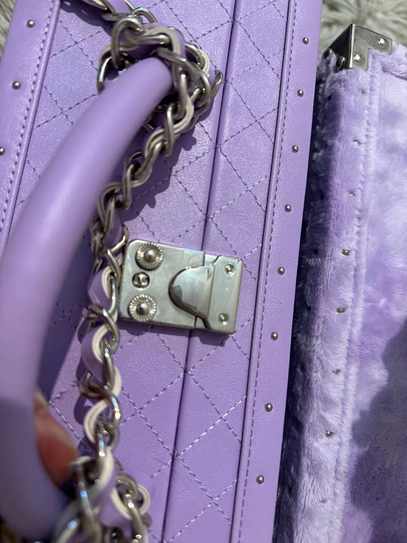 エンジェル空箱　紫　レザータイプ