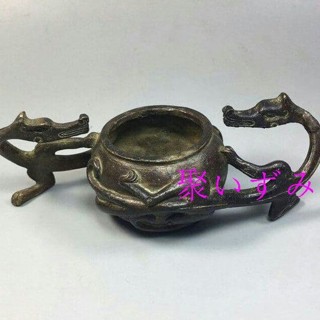 古玩古工芸品双龍筆記具b