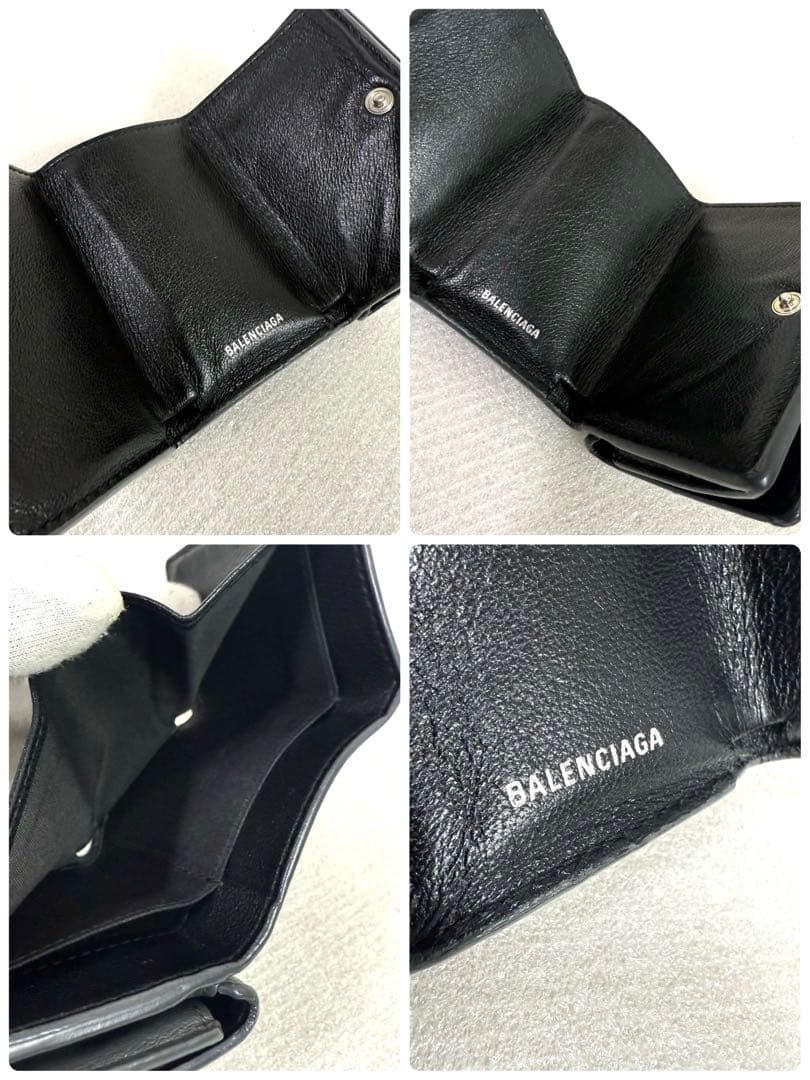 ryo★☆  バレンシアガ 三つ折り財布　エブリデイ　 グレー　レディース