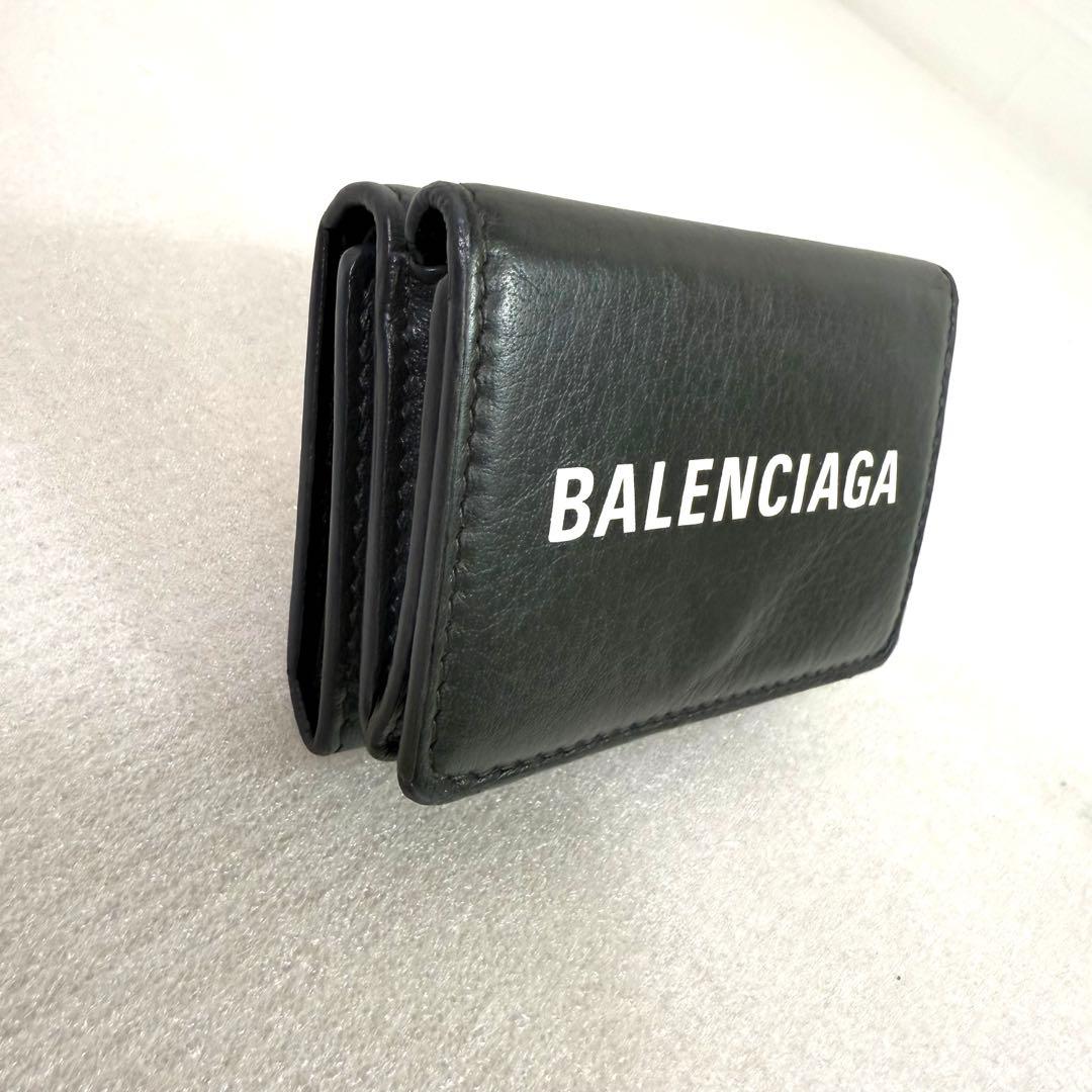 ryo★☆  バレンシアガ 三つ折り財布　エブリデイ　 グレー　レディース