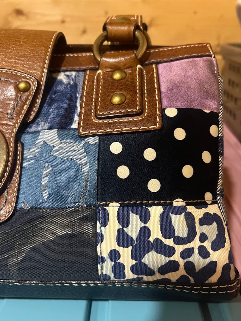 パッチワークデザイン ハンドバッグ