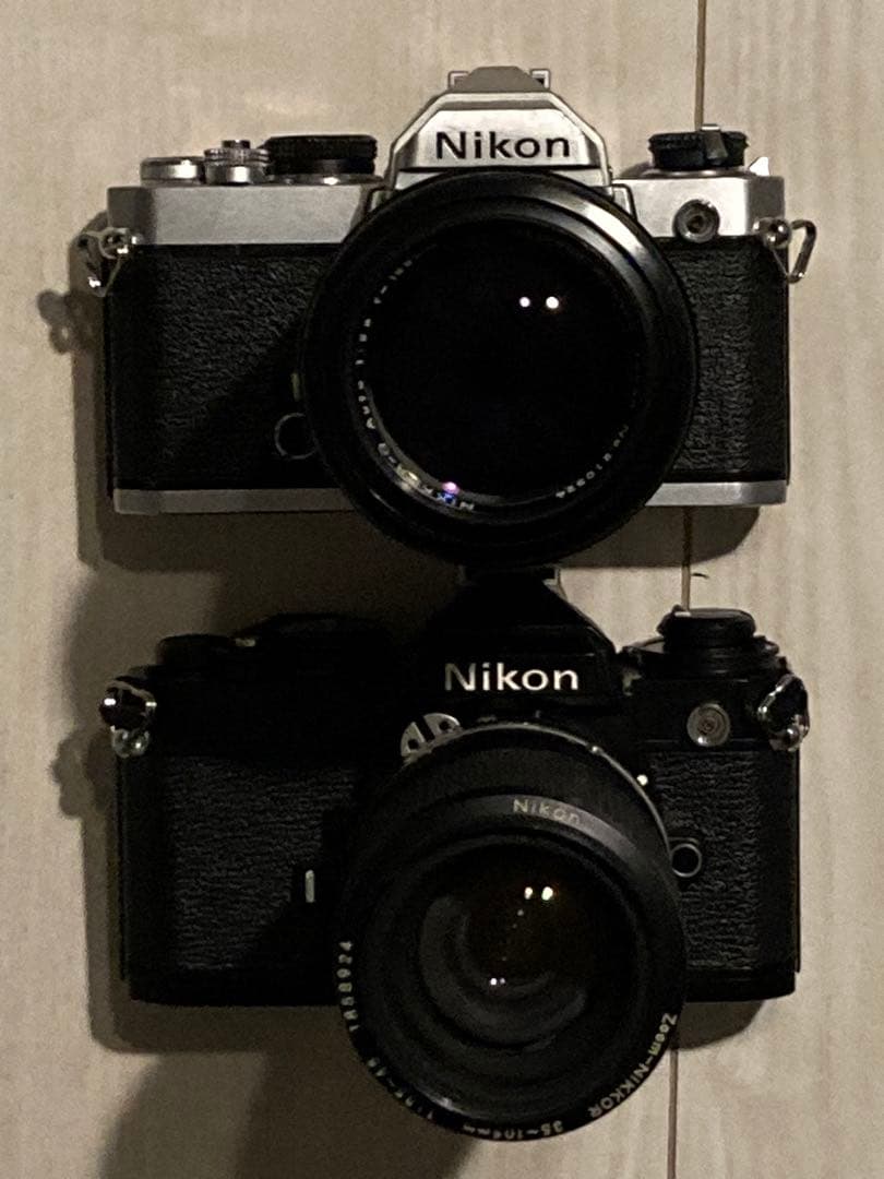 Nikon FM,FE, 一眼レフカメラ 2台セット