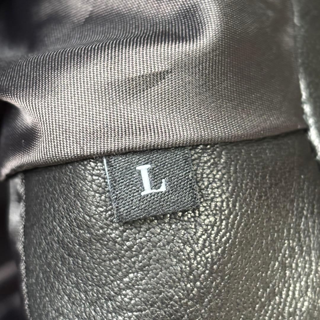 美品 ディーゼル レザージャケット ライダース Lサイズ シープスキン 羊革