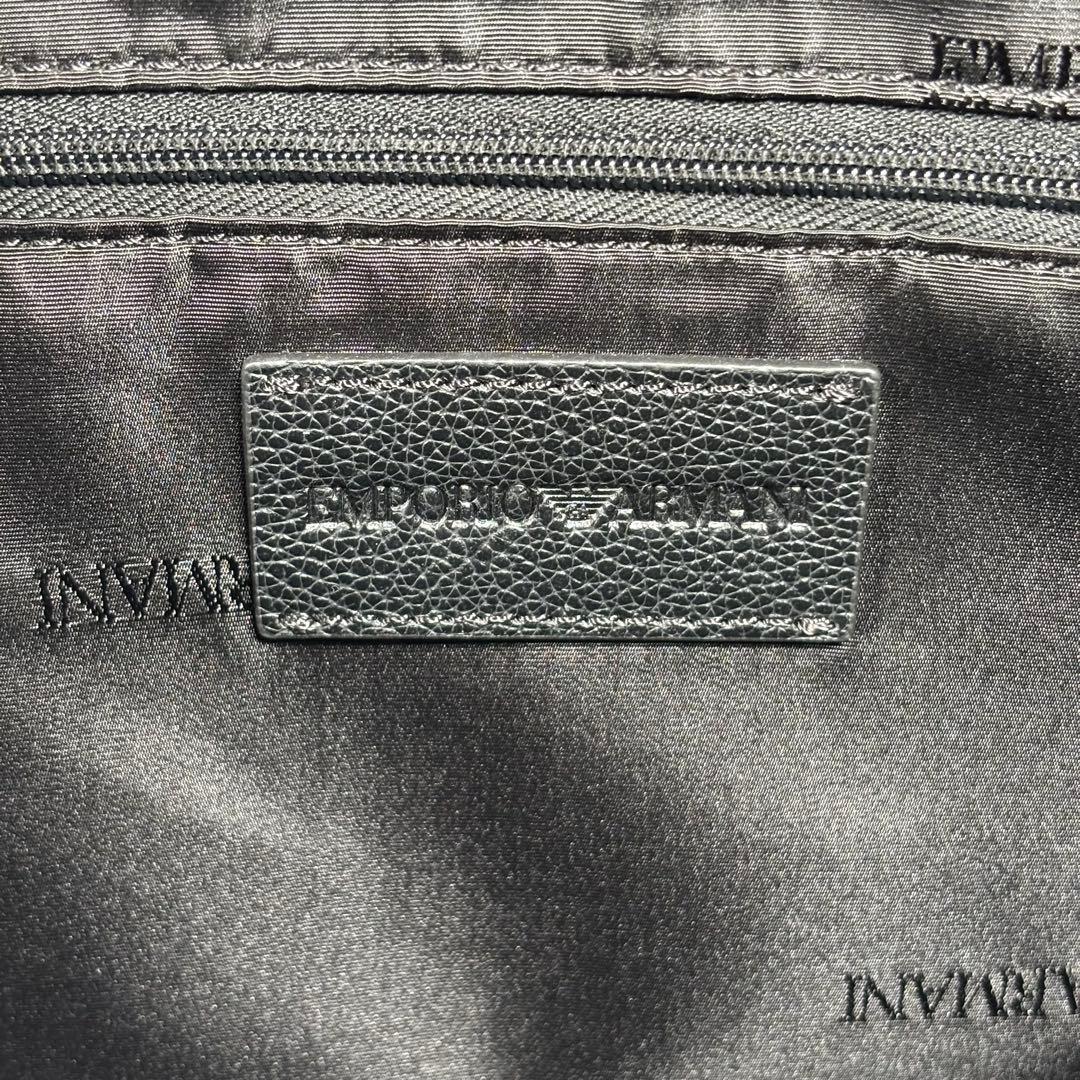 美品 エンポリオアルマーニ ビジネスバッグ ブリーフケース レザー ブラック