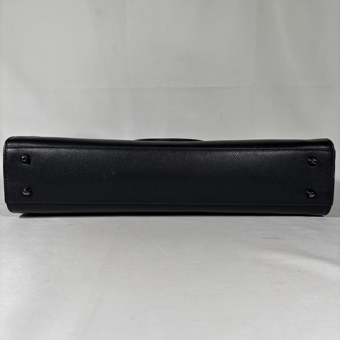 美品 エンポリオアルマーニ ビジネスバッグ ブリーフケース レザー ブラック