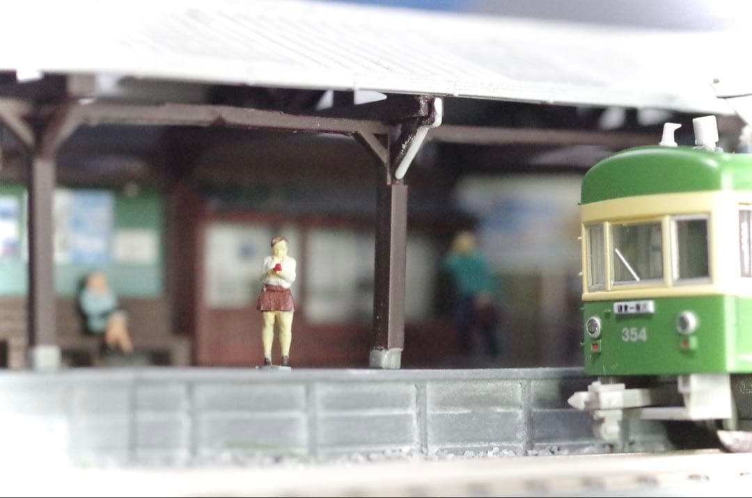 江ノ電 江ノ島駅 鉄道ジオラマ展示台 Nゲージ 鉄コレ 鉄道模型 ジオコレ