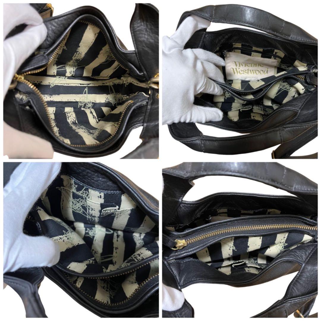 Vivienne Westwood ブラックショルダーバッグ