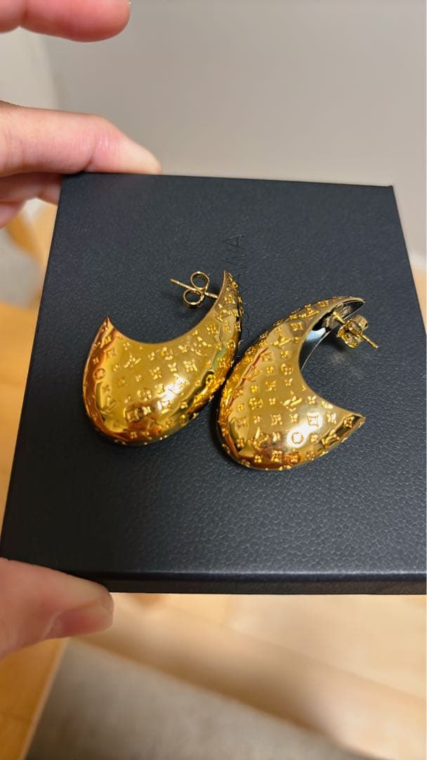 ルイヴィトン　LOUIS VUITTON　ピアス　ナノモノグラム