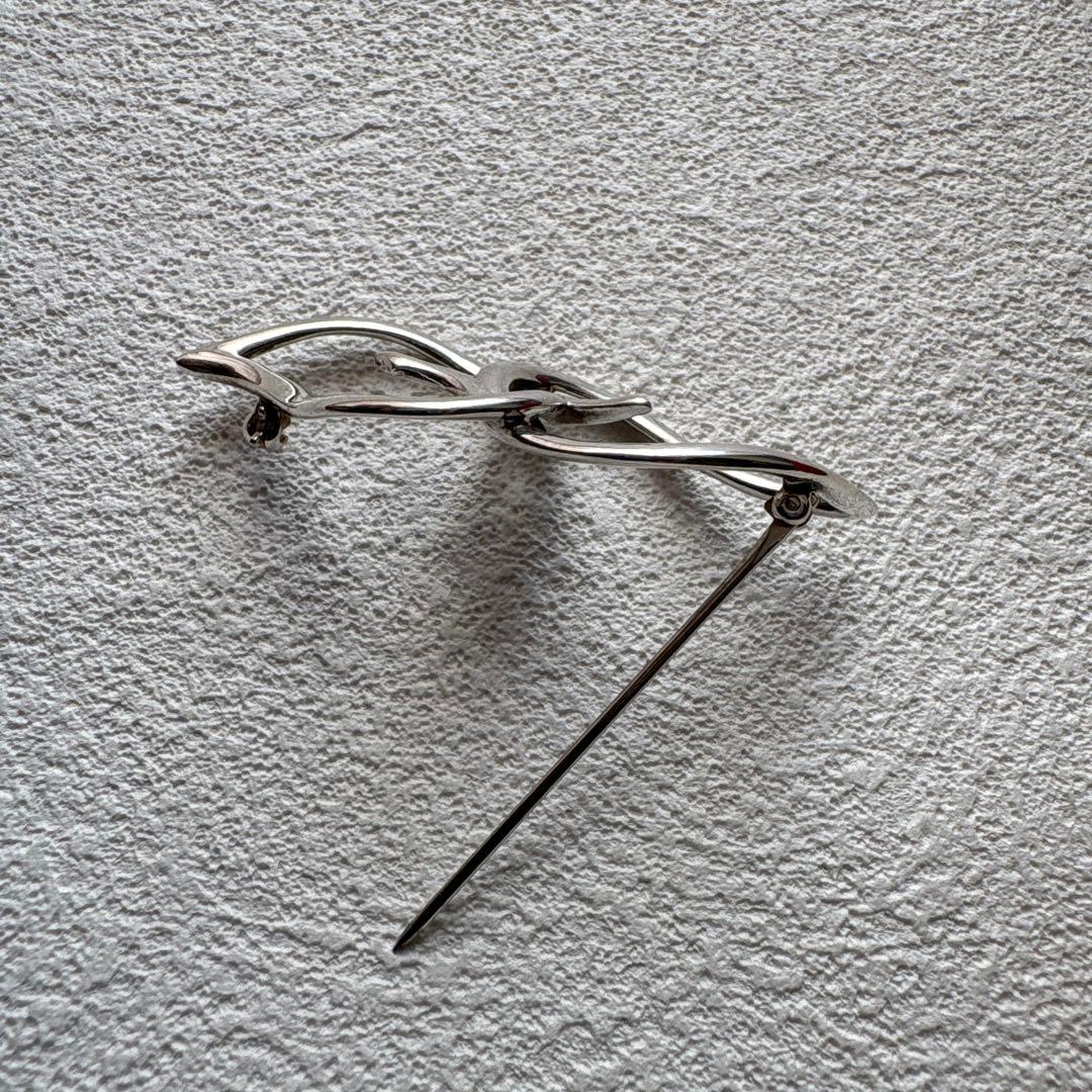 ✨TIFFANY brooch✨ティファニーブローチ ダブルリーフ ピンブローチ