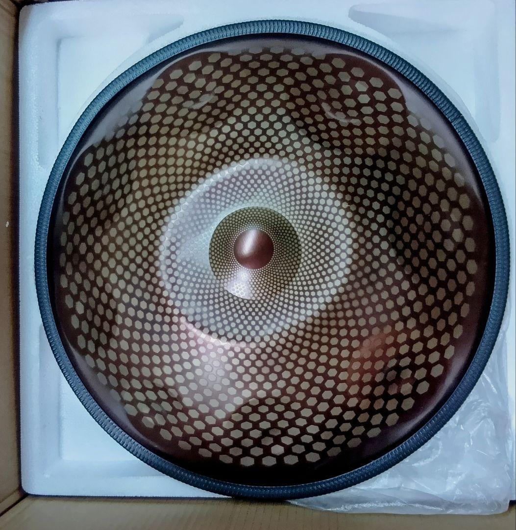 ハンドパン　小ぶりの46センチ　A＝440Hz　Gマイナー　銅色にグラデーション