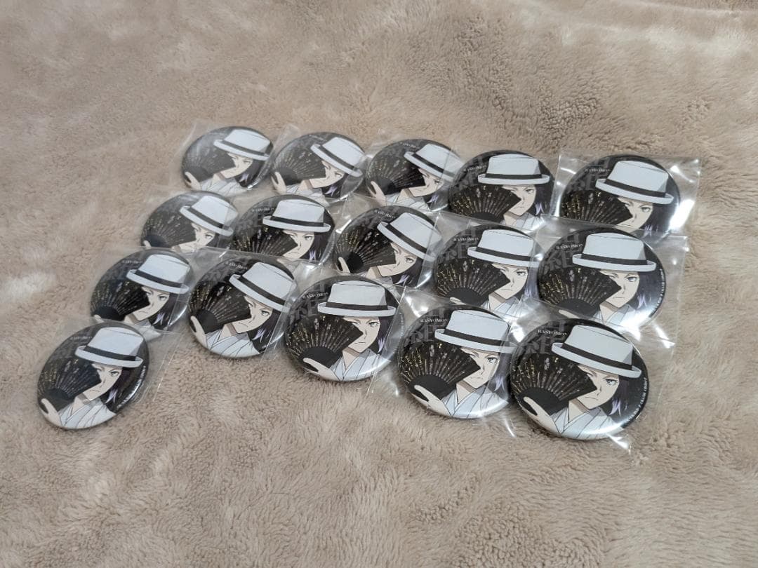 文豪ストレイドッグス　文スト　大博覧会　缶バッジ　扇子　芥川龍之介