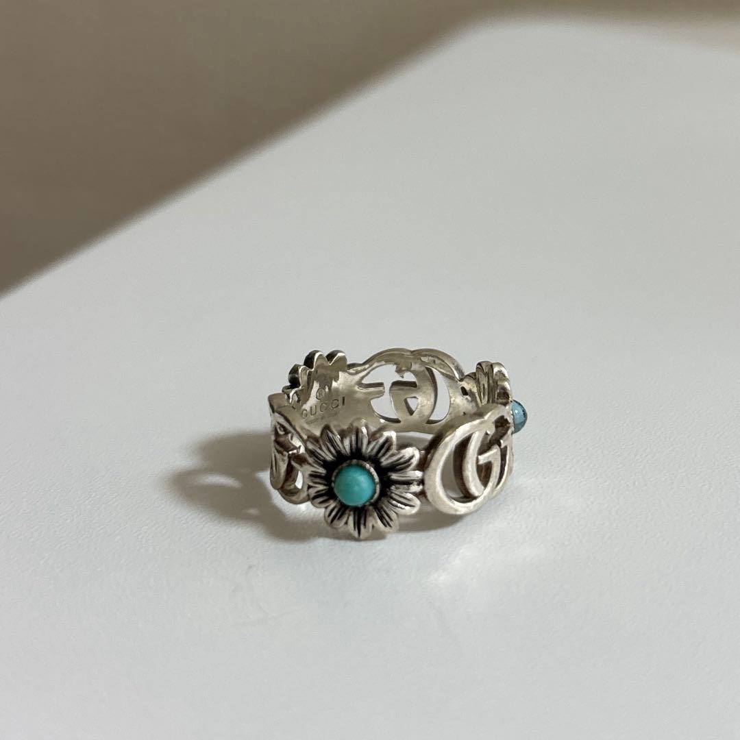 美品✨ グッチ ダブルG マザーオブパール リング SV925 シルバー