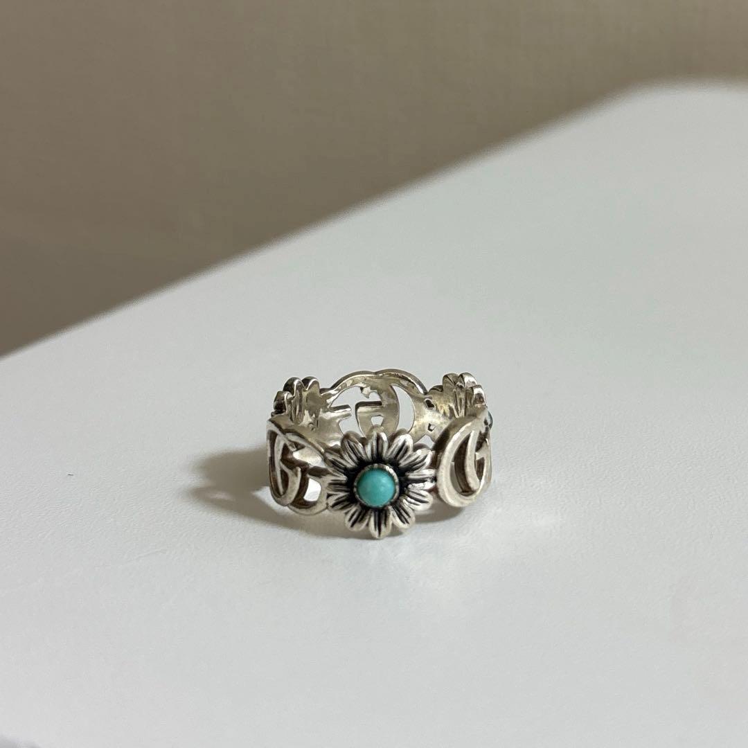 美品✨ グッチ ダブルG マザーオブパール リング SV925 シルバー