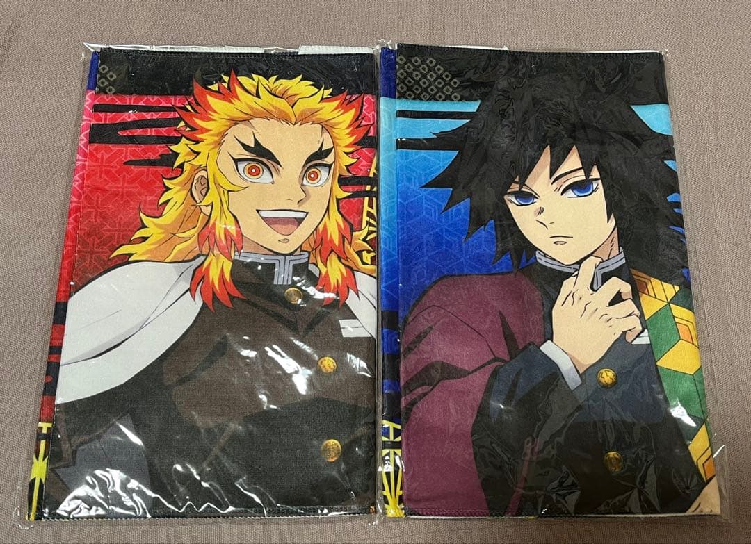 冨岡義勇　煉獄杏寿郎　フェイスタオル　立ち絵　コンテンツシード