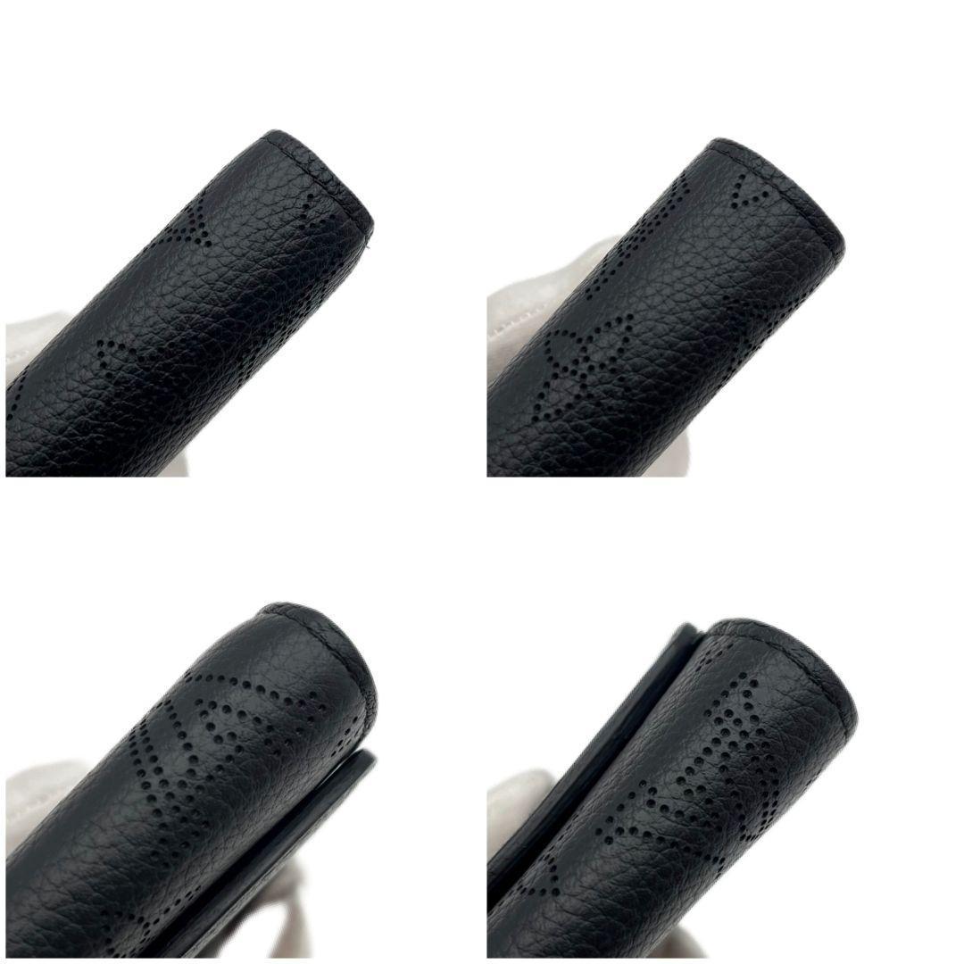 ✨極上美品✨ルイヴィトン モノグラム マヒナ イリス コンパクト黒 二つ折り財布