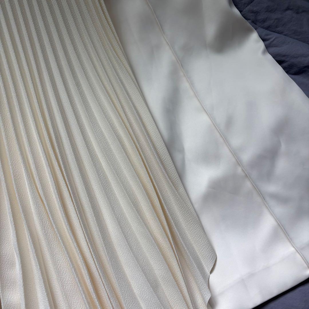 LE CIEL BLEU アシンメトリープリーツスカート