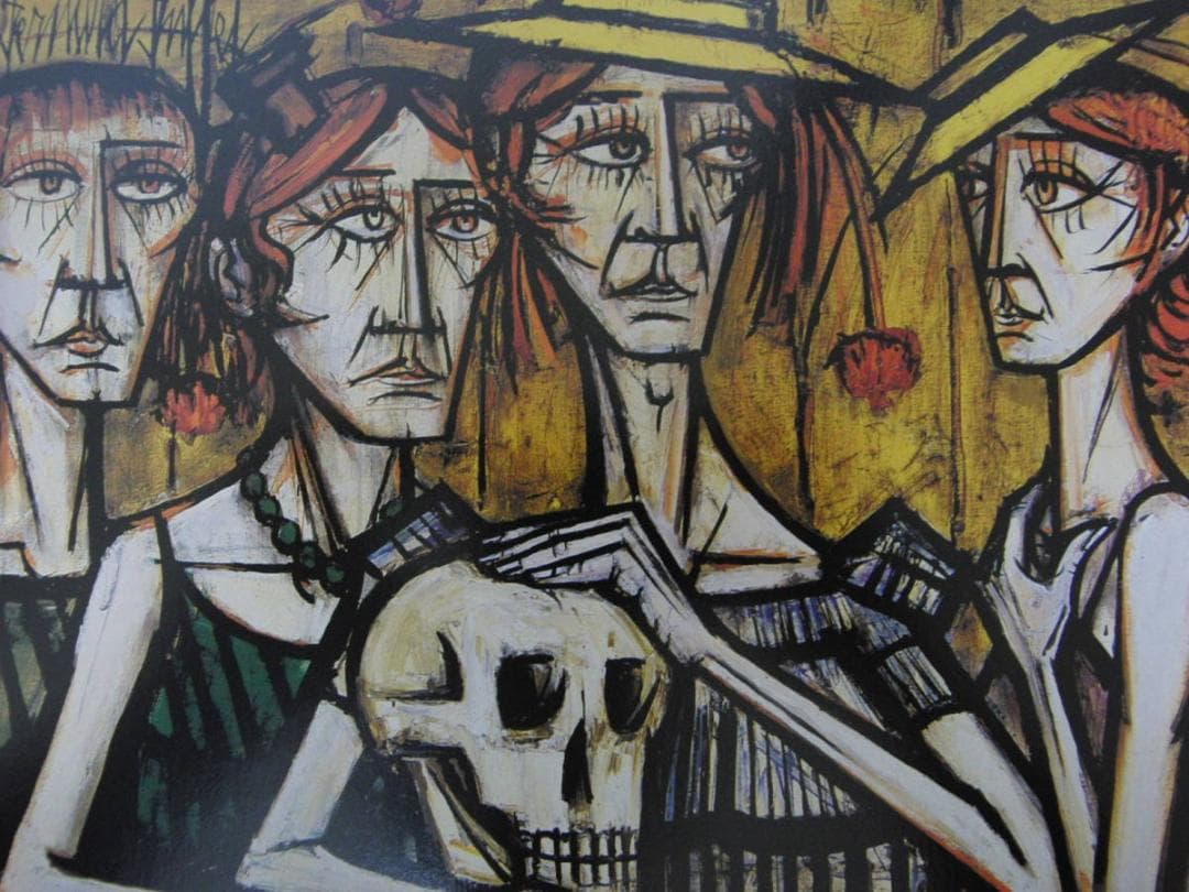 ベルナール・ビュッフェ【LES FOLLES-Femmes au crane】