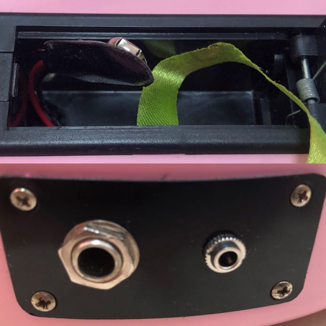 【超美品】ZO-3 ピンク アンプ内蔵ミニギター 専用ケース付き！！