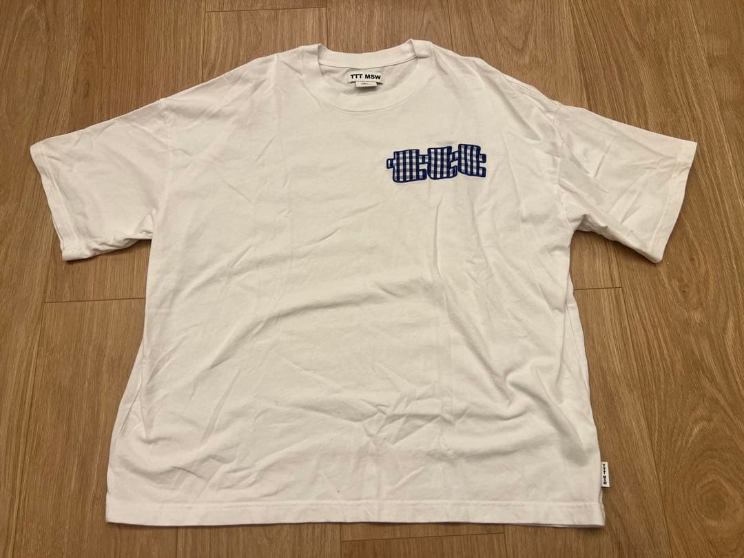 TTTMSW gingham check logo tee（WHITE） M