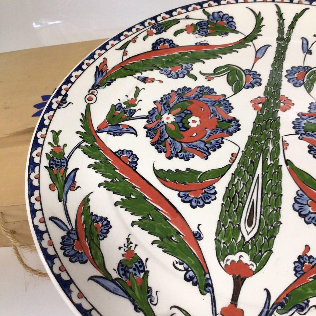 sun motoyama 大皿　花柄陶器皿 木箱付き