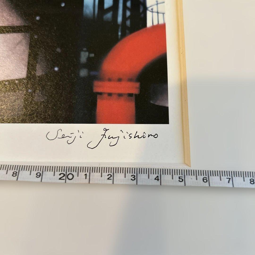 最終値下げ　藤城清治「真夜中の工場」　　　　　保証書有猫 ねこネコ