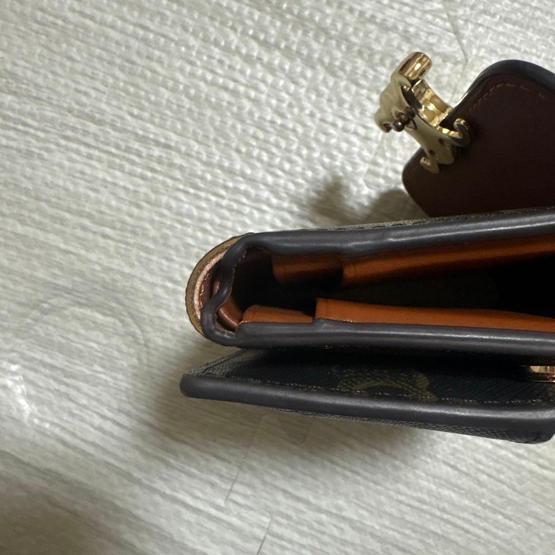 限定値下げCELINE ダークブラウン 三つ折り財布