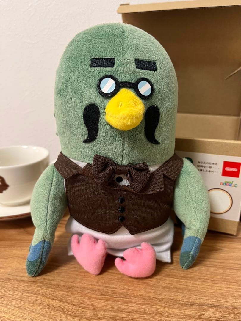 喫茶ハトの巣 あつまれどうぶつの森 コーヒーカップ ソーサーマスター ぬいぐるみ