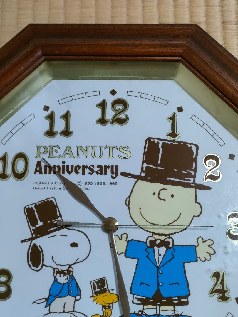 スヌーピー　ピーナッツ　掛け時計　40周年記念