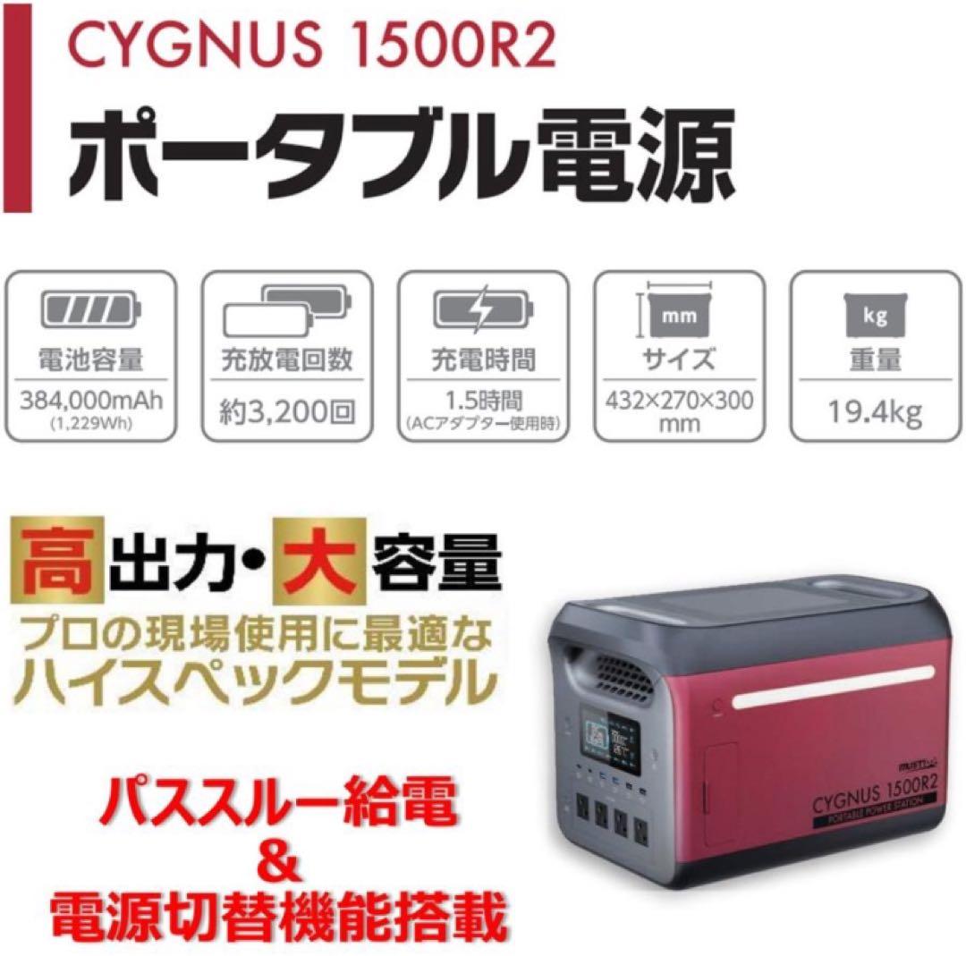 マストツール PB-1500R2 ポータブル電源 防災 非常用 車中泊 キャンプ