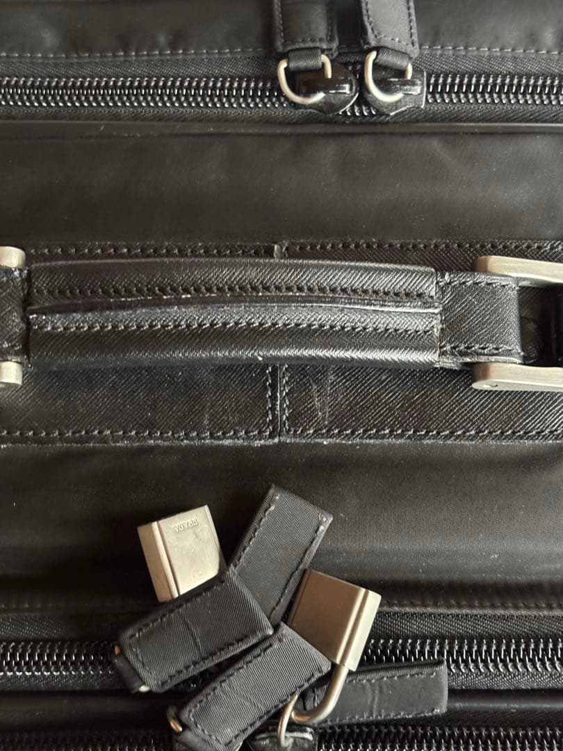 【PRADA】テスートナイロン×サフィアーノレザー 2輪 キャリーケース