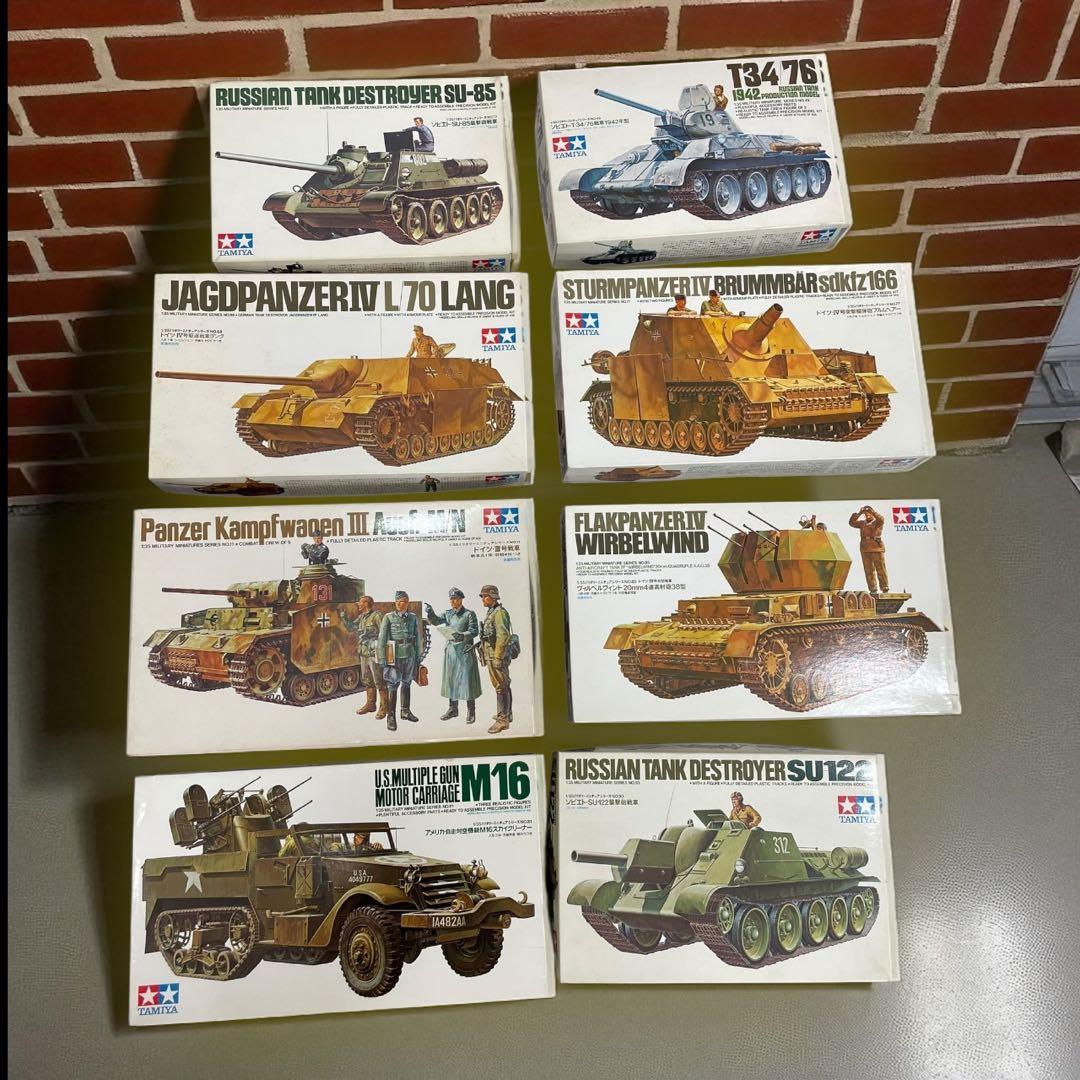 【未組立品】タミヤ　TAMIYA ミリタリーフィギュア　8個まとめ売り♪