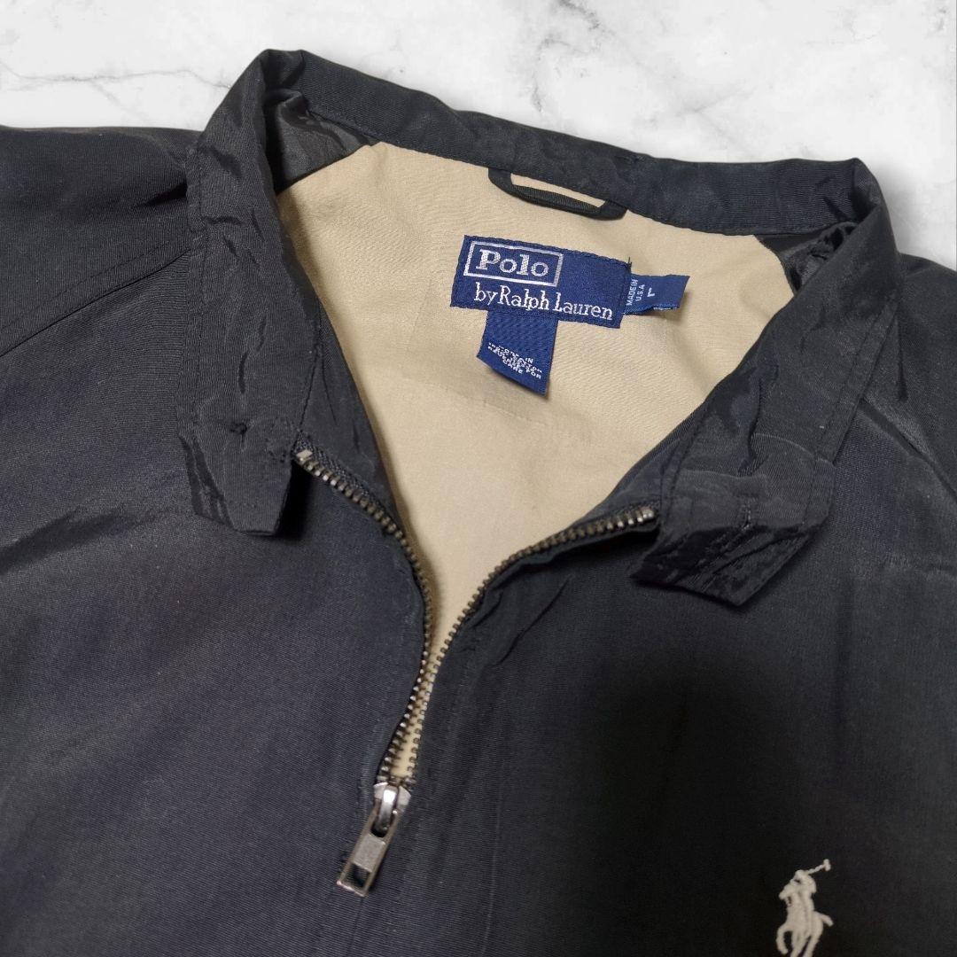 希少✨ラルフローレン USA製 スイングトップ 黒 L ポニー刺繍 XL相当
