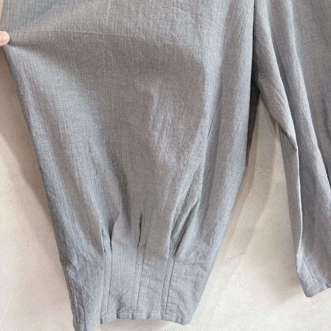 309 慈雨 ジウ　タックワイドパンツ　バルーンパンツ　ゆったり　綿100% L