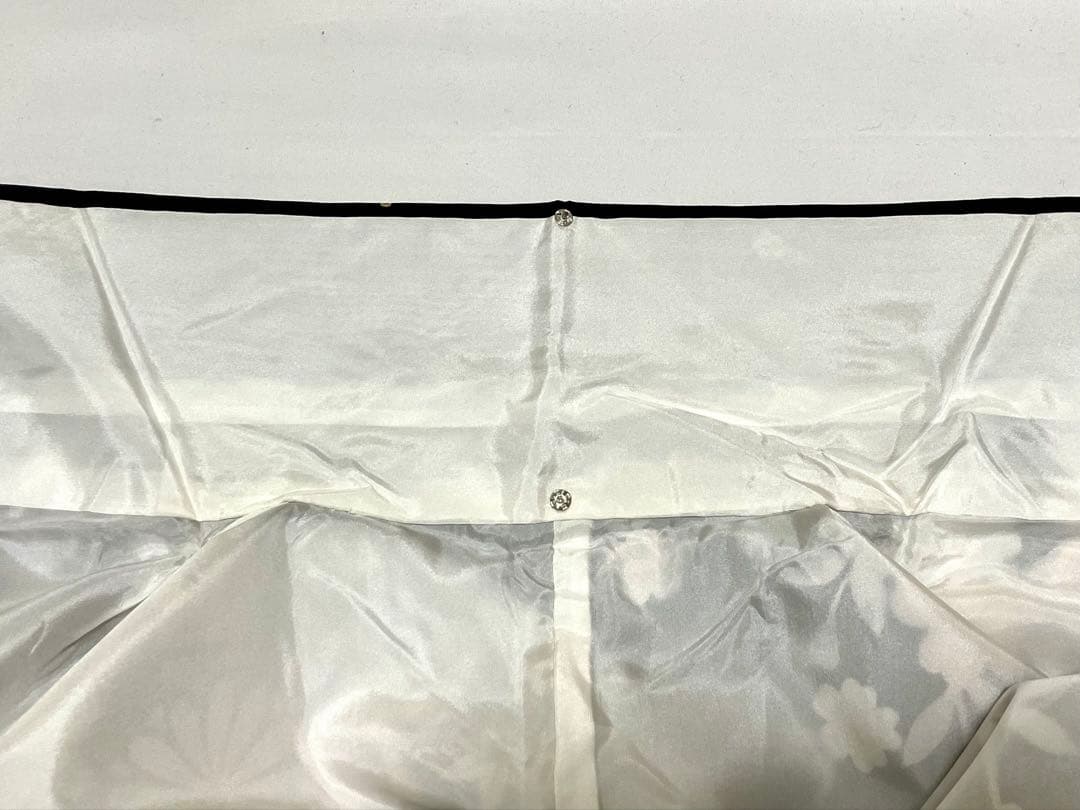 E 美品 豪華な花々模様 金彩 黒×赤 正絹 袷 振袖 着物 成人式 K9