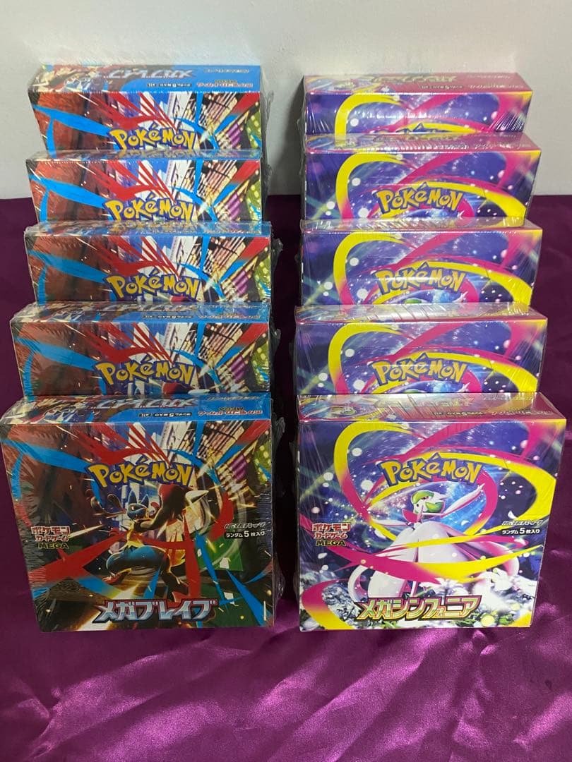 ポケモンメガレイブ /メガシンフォミア✖️5ボックス=10ボックス➡️シュリンク付き