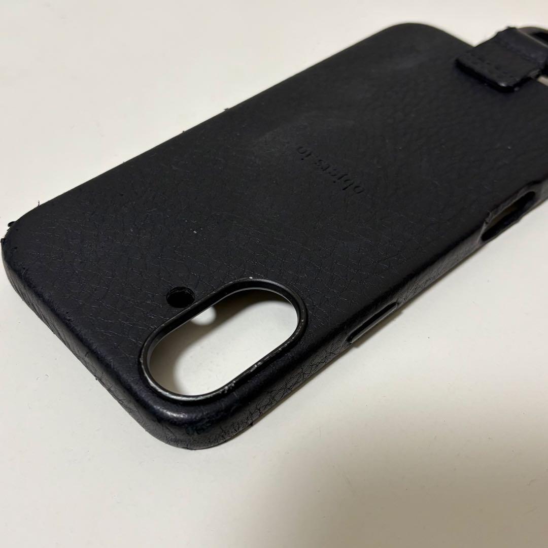 【格安】objcts.io レザーストラップ + iPhoneケースセット 黒