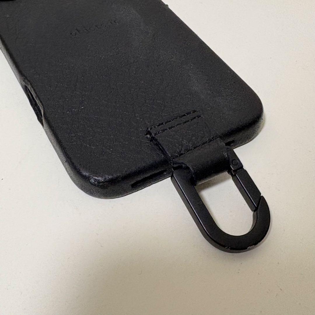 【格安】objcts.io レザーストラップ + iPhoneケースセット 黒