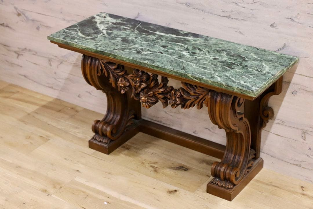 GMHK202○西洋 アンティーク 輸入家具 コンソールテーブル 花台 飾り台