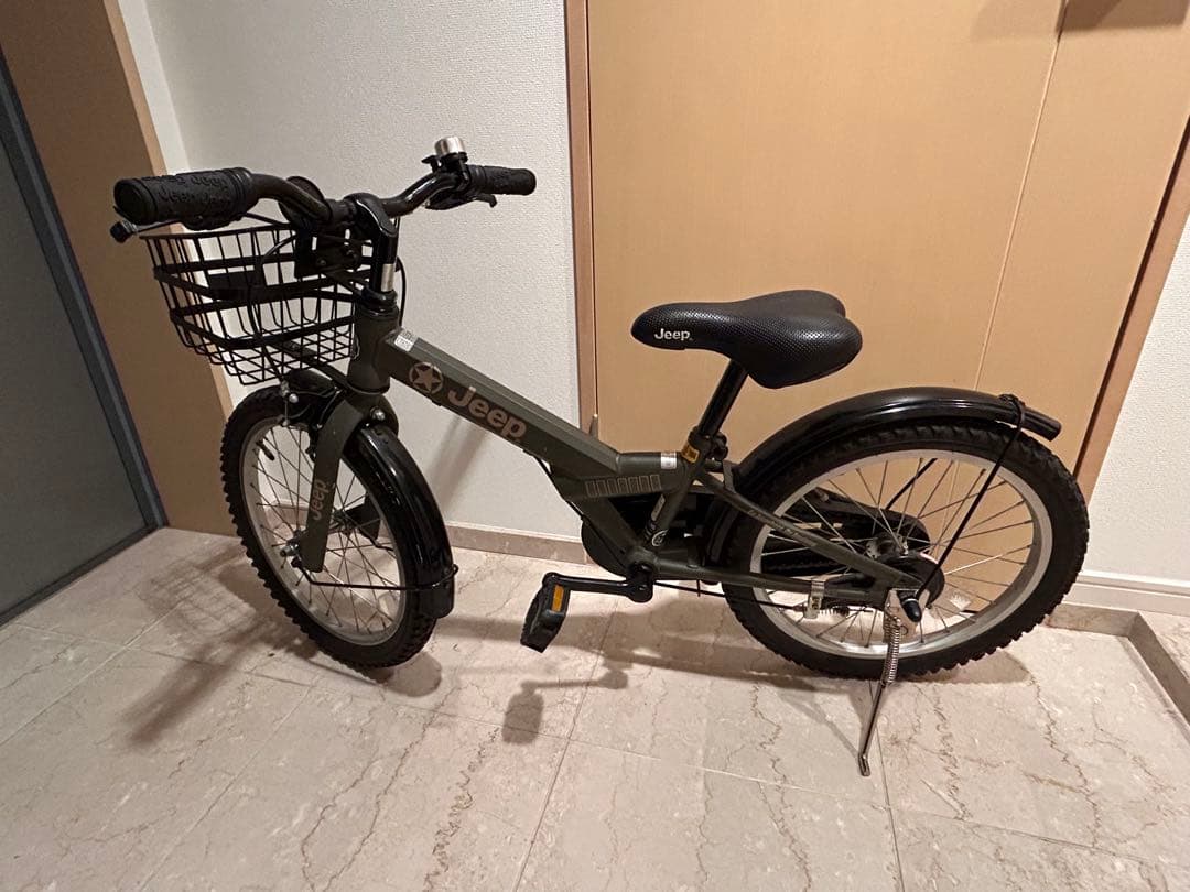 ジープ　JEEP 自転車キッズ　補助輪付き　匿名配送　中古