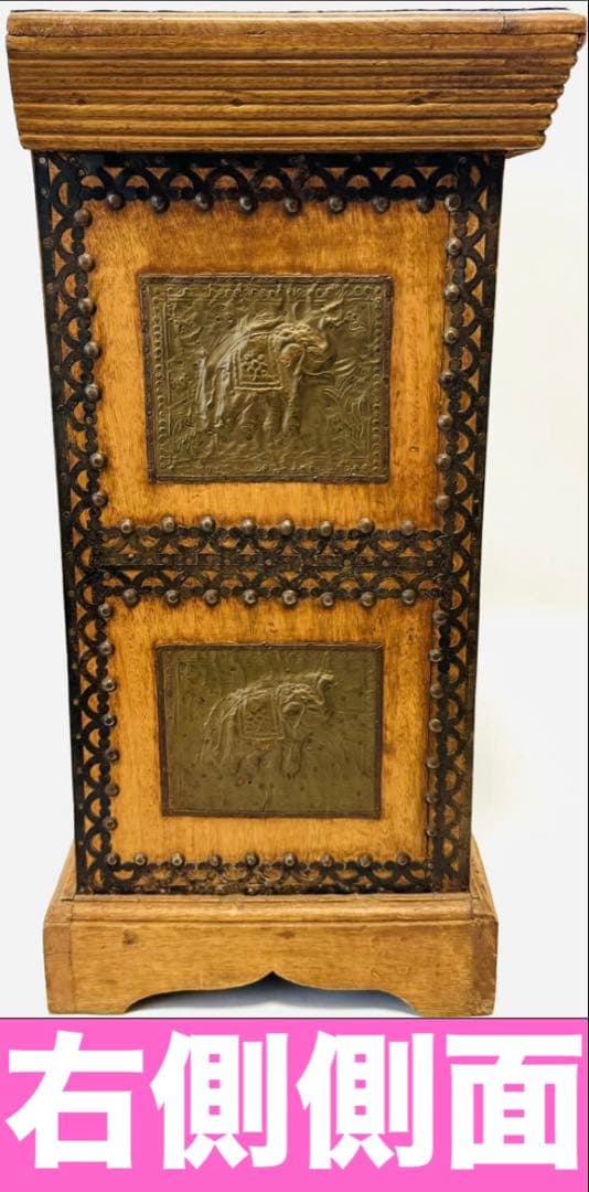 高級♦️アジアン アンティーク キャビネット♦️幸運や金運を呼び込む 象 馬♦️送料込