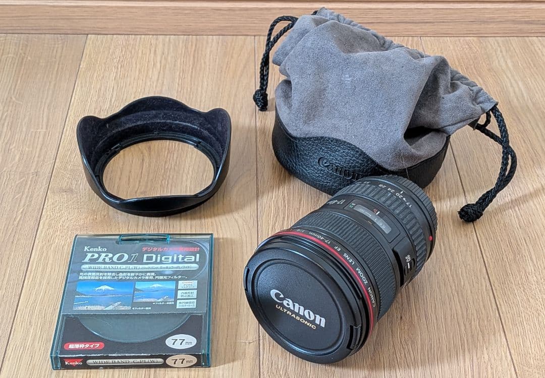 Canon EF 17-40mm F4L USM レンズ C-PLフィルター