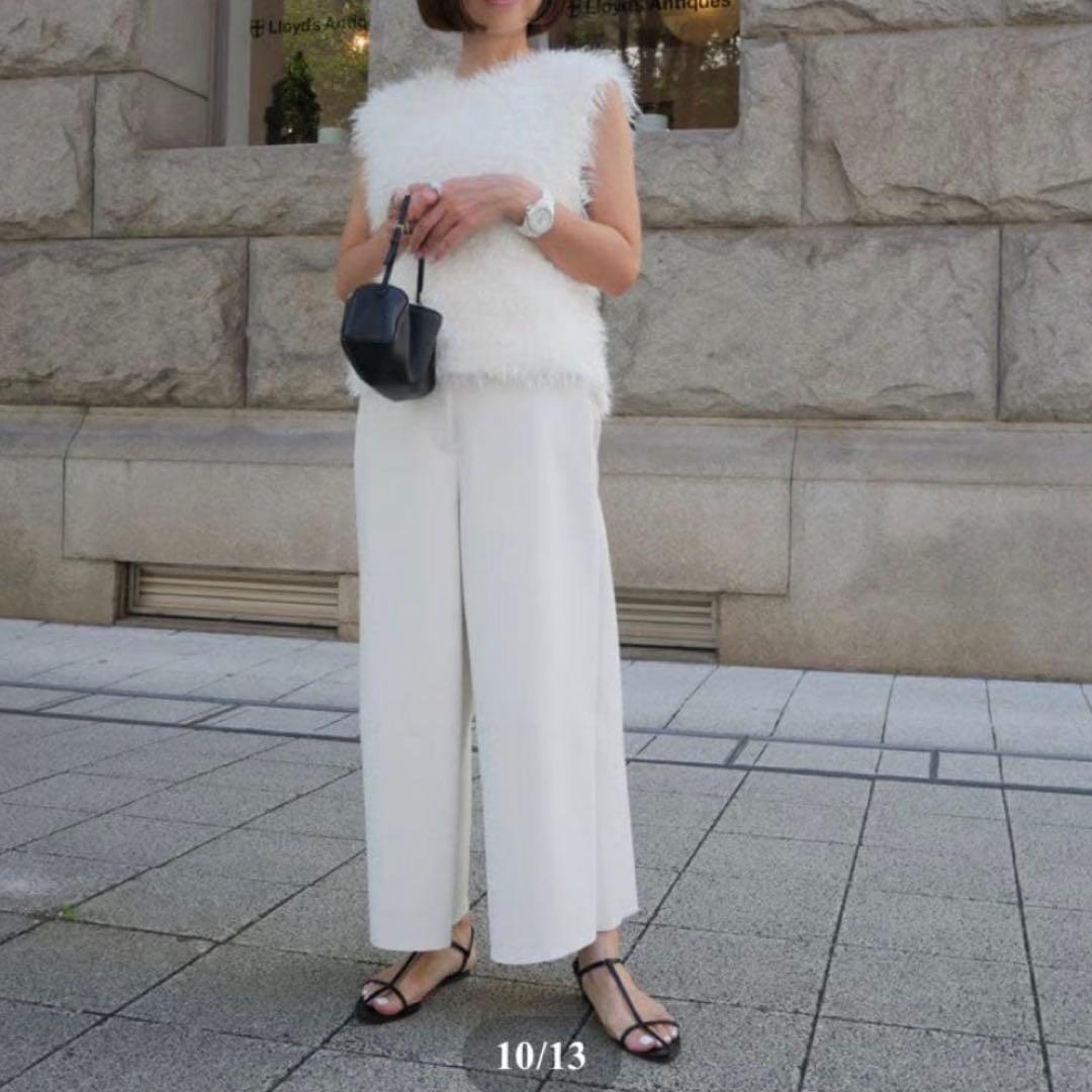 パンツ Funcouture Leather PT white Heve2025 36