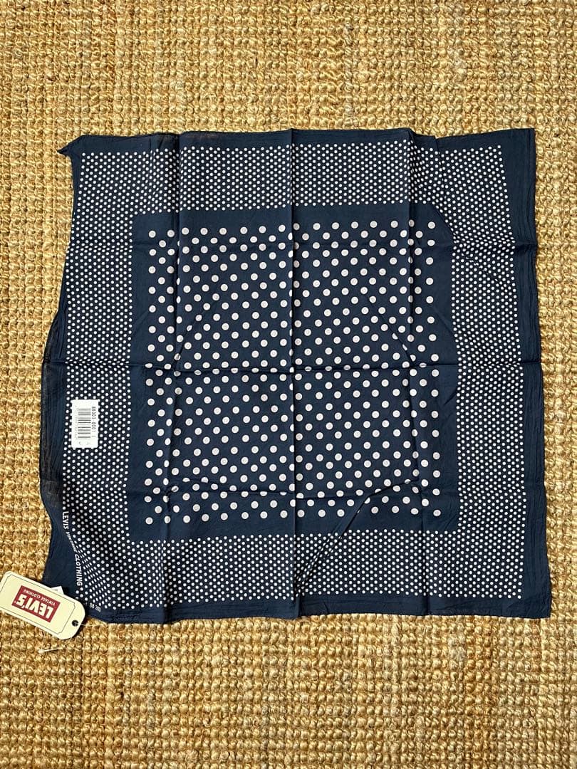 新品 未使用 LEVI'S VINTAGE CLOTHING ドット柄 バンダナ