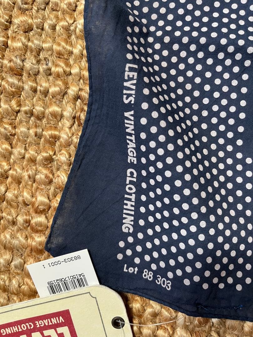新品 未使用 LEVI'S VINTAGE CLOTHING ドット柄 バンダナ
