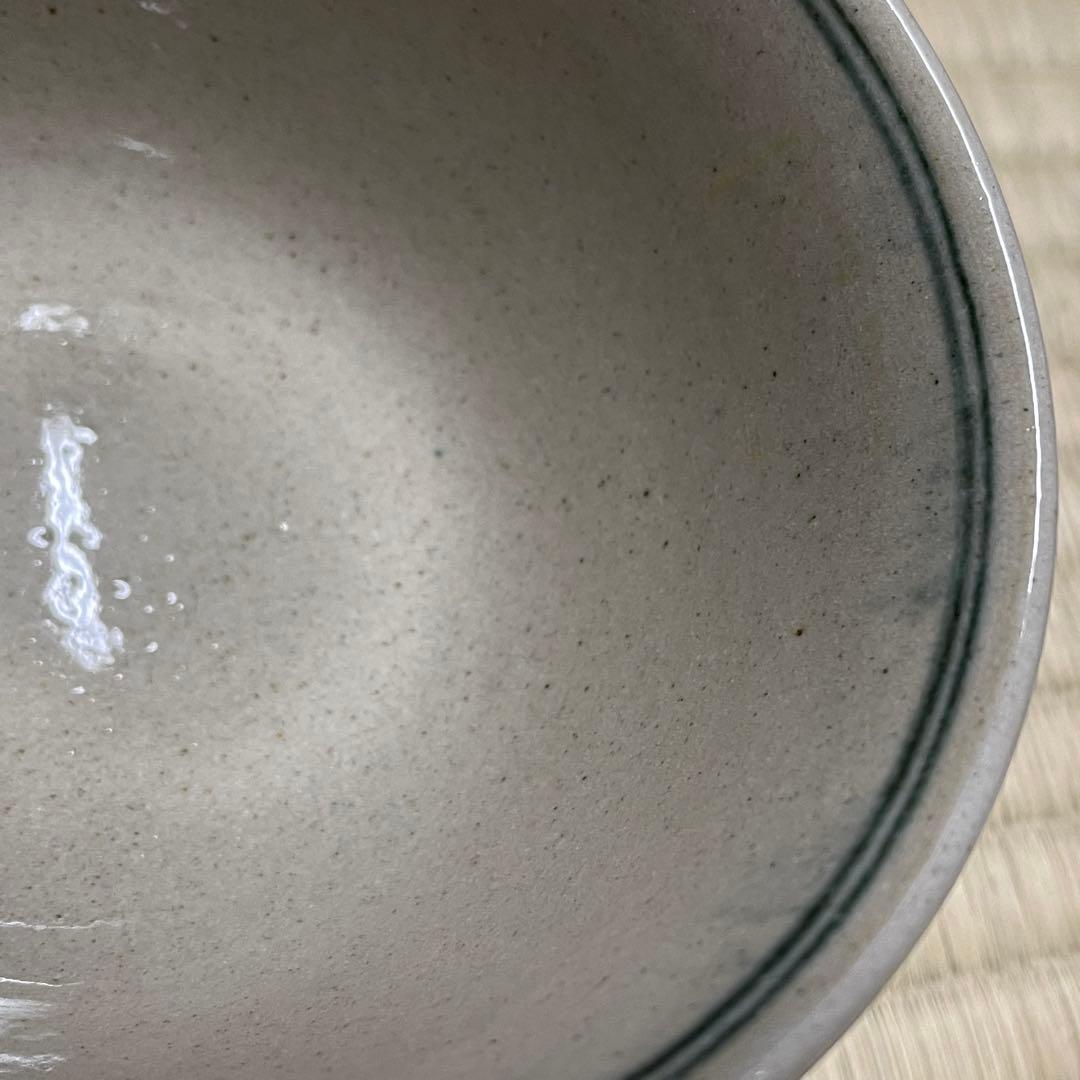 膳所焼 淡海ぜぜ 陽炎園 安南写 雲鶴 茶碗 茶道具 骨董品 874