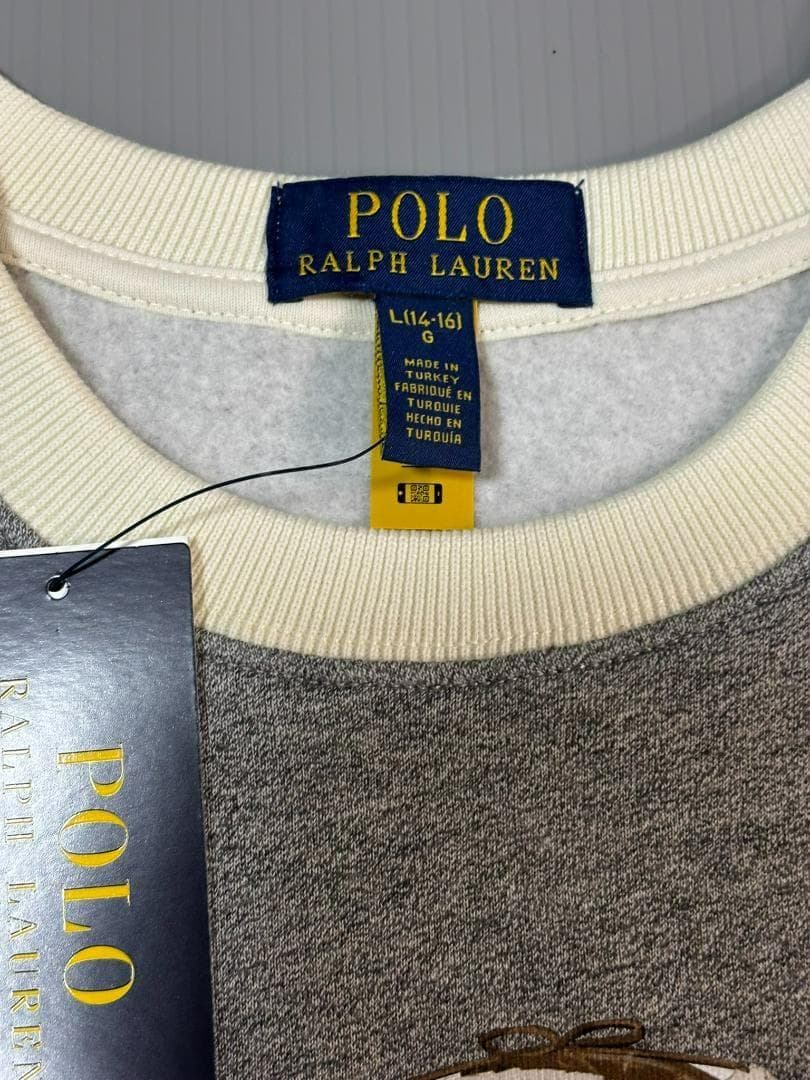 残り2枚最新新品ラルフローレンスウェット　ポロベア トレーナー　ボーイズL160