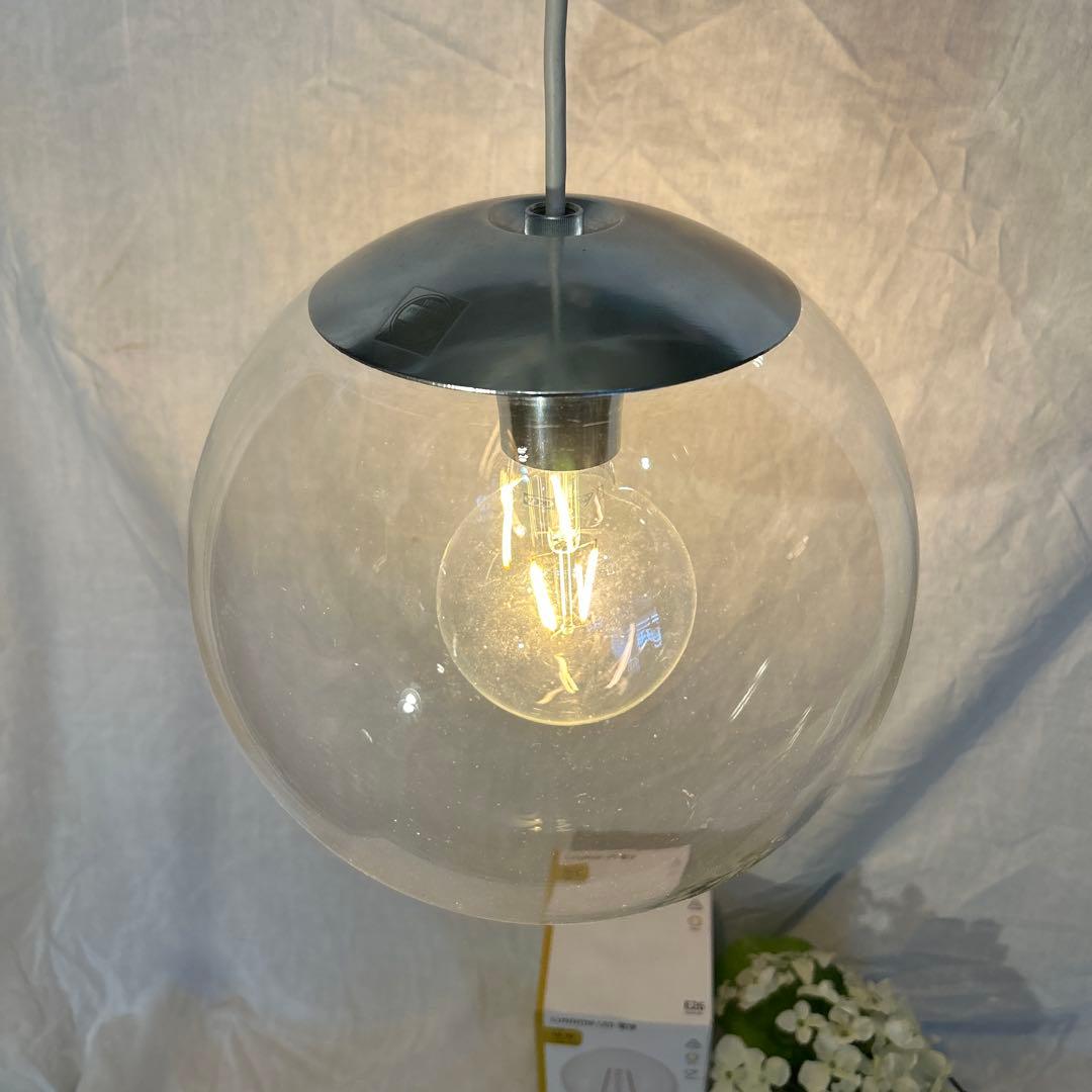 ミッドセンチュリー　ガラス　ペンダントライト　ナショナル　照明　昭和レトロモダン