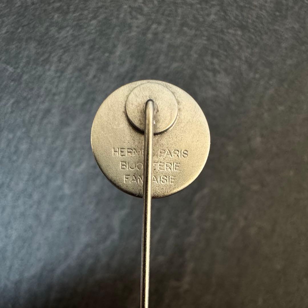HERMES エルメス セリエ ピンブローチ シルバー